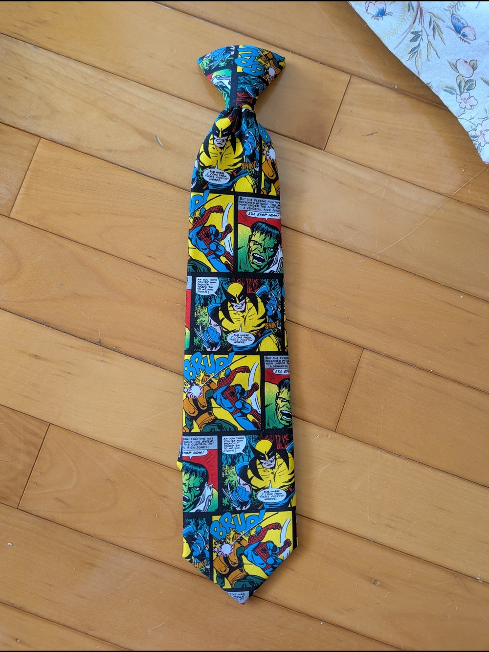 Marvel Comic Kids Clip On Tie
